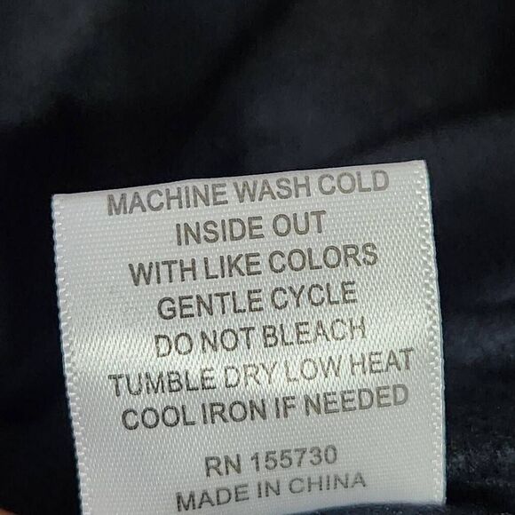 Jane & Delancey Cacio de pepe black embroydered sweatshirt rayon blend small - Picture 9 of 9